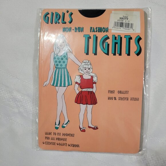 Girls size 1-3 NWT Navy 100% stretch Nylon. - Picture 1 of 2